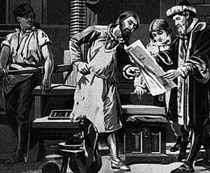 old printing press